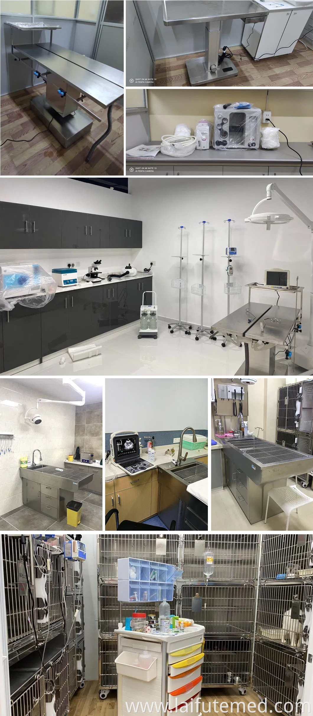 Veterinary Hospital Stainless Steel Pet Vet Oxygen Cage for Animal Cat Dog